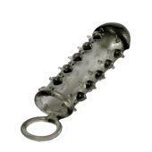 Дымчатая стимулирующая насадка с закрытой головкой SAMURAI PENIS SLEEVE BLACK - 14,5 см. - NMC - во Владимире купить с доставкой