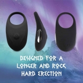 Черное эрекционное виброкольцо Thor Cockring - FeelzToys - во Владимире купить с доставкой
