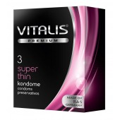Ультратонкие презервативы VITALIS PREMIUM super thin - 3 шт. - Vitalis - купить с доставкой во Владимире