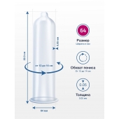 Презервативы MY.SIZE размер 64 - 3 шт. - My.Size - купить с доставкой во Владимире