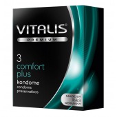 Контурные презервативы VITALIS PREMIUM comfort plus - 3 шт. - Vitalis - купить с доставкой во Владимире