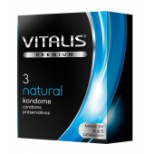 Классические презервативы VITALIS PREMIUM natural - 3 шт. - Vitalis - купить с доставкой во Владимире