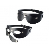 Черная кожаная маска  Новичок - Sitabella - купить с доставкой во Владимире