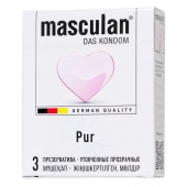 Супертонкие презервативы Masculan Pur - 3 шт. - Masculan - купить с доставкой во Владимире