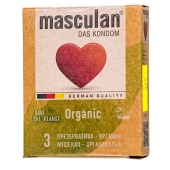 Экологически чистые презервативы Masculan Organic - 3 шт. - Masculan - купить с доставкой во Владимире