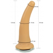 Телесная гладкая насадка Harness - 13,3 см. - LOVETOY (А-Полимер) - купить с доставкой во Владимире