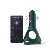 Изумрудное виброкольцо Magic Motion Rise с подхватом мошонки - Magic Motion - во Владимире купить с доставкой