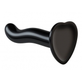 Черный фаллоимитатор-насадка Strap-On-Me P G spot Dildo size S - 16,4 см. - Strap-on-me - купить с доставкой во Владимире
