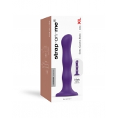 Фиолетовая насадка Strap-On-Me Dildo Geisha Balls size XL - Strap-on-me - купить с доставкой во Владимире