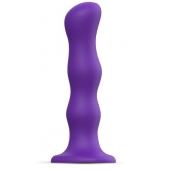 Фиолетовая насадка Strap-On-Me Dildo Geisha Balls size XL - Strap-on-me - купить с доставкой во Владимире