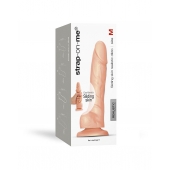 Телесный фаллоимитатор Strap-On-Me Sliding Skin Realistic Dildo size M - Strap-on-me купить с доставкой в интернет-магазине Orgasmix во Владимире Телесный фаллоимитатор Strap-On-Me Sliding Skin Realistic Dildo size M - Strap-on-me