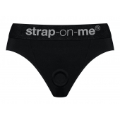 Черные трусики для насадок Heroine Lingerie Harness - size S - Strap-on-me - купить с доставкой во Владимире