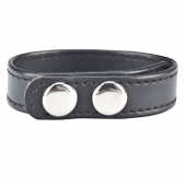 Кольцо на пенис SNAP COCK RING из искусственной кожи на клепках - BlueLine - во Владимире купить с доставкой