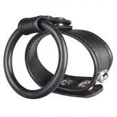 Двойное кольцо выносливости на пенис DUAL STAMINA RING - BlueLine - во Владимире купить с доставкой