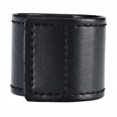 Хомут-утяжка для мошонки из искусственной кожи на липучке VELCRO BALL STRETCHER- 4 см. - BlueLine - во Владимире купить с доставкой