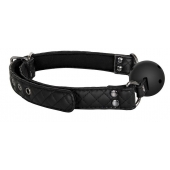 Черный кляп-шарик BALL GAG DIAMOND - Dream Toys - купить с доставкой во Владимире
