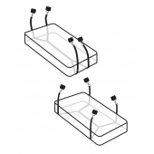 Фиксаторы для кровати WRAPAROUND MATTRESS RESTRAIN - Pipedream - купить с доставкой во Владимире