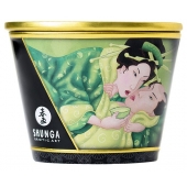 Массажная свеча Exotic Green Tea с ароматом зелёного чая - 170 мл. - Shunga - купить с доставкой во Владимире