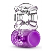 Фиолетовое эрекционное виброкольцо Pleaser Rechargeable C-Ring - Blush Novelties - во Владимире купить с доставкой