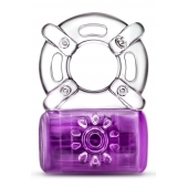 Фиолетовое эрекционное виброкольцо One Night Stand Vibrating C-Ring - Blush Novelties - во Владимире купить с доставкой