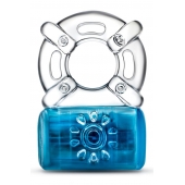 Синее эрекционное виброкольцо One Night Stand Vibrating C-Ring - Blush Novelties - во Владимире купить с доставкой