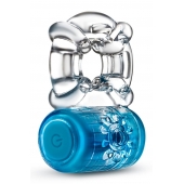 Синее эрекционное виброкольцо One Night Stand Vibrating C-Ring - Blush Novelties - во Владимире купить с доставкой