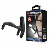 Черная вибронасадка на пенис Vibrating Penis Sling - Baile - во Владимире купить с доставкой