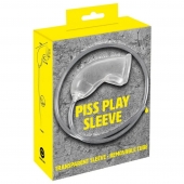 Прозрачная насадка на пенис Piss Play Sleeve для игр с мочеиспусканием - Orion - купить с доставкой во Владимире