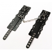 Узорчатые кожаные оковы с регулируемыми ремешками - Crazy Handmade - купить с доставкой во Владимире