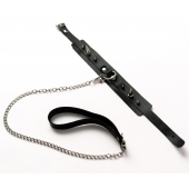 Черный ошейник с шипами и поводком - Crazy Handmade - купить с доставкой во Владимире