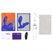 Синий анальный вибратор We-Vibe Vector+ - We-vibe - во Владимире купить с доставкой