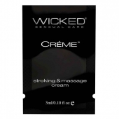 Крем для массажа и мастурбации Wicked Stroking and Massage Creme - 3 мл. - Wicked - купить с доставкой во Владимире