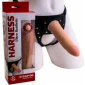 Страпон Харнесс из трусиков и насадки-фаллоса - 17,5 см. - LOVETOY (А-Полимер) - купить с доставкой во Владимире