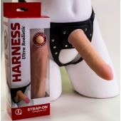 Страпон Харнесс из трусиков и насадки-фаллоса - 17,5 см. - LOVETOY (А-Полимер) - купить с доставкой во Владимире