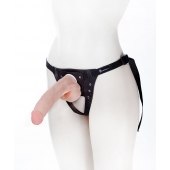 Реалистичный фаллос на поясе Harness - 20,5 см. - LOVETOY (А-Полимер) - купить с доставкой во Владимире
