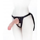 Податливый фаллос на трусиках Harness - 20,5 см. - LOVETOY (А-Полимер) - купить с доставкой во Владимире