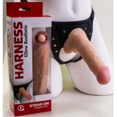 Страпон Harness из двух предметов: регулируемые трусики и насадка-фаллос - 17,5 см. - LOVETOY (А-Полимер) - купить с доставкой во Владимире