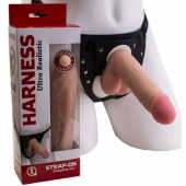 Страпон в подарочной упаковке: трусики с плугом и фаллоимитатор-насадка - 16 см. - LOVETOY (А-Полимер) - купить с доставкой во Владимире