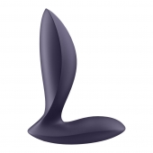 Фиолетовый анальный вибростимулятор Power Plug - Satisfyer - во Владимире купить с доставкой