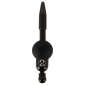 Черный уретральный вибростимулятор Vibrating Penis Plug - Orion - купить с доставкой во Владимире