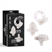 Набор из 3 прозрачных эрекционных колец с вибрацией Teasers Ring Kit - Chisa - во Владимире купить с доставкой