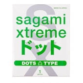 Презерватив Sagami Xtreme Type-E с точками - 1 шт. - Sagami - купить с доставкой во Владимире