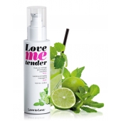 Съедобное согревающее массажное масло Love Me Tender Mojito с ароматом мохито - 100 мл. - Love to Love - купить с доставкой во Владимире