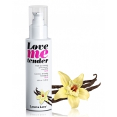 Съедобное согревающее массажное масло Love Me Tender Vanilla с ароматом ванили - 100 мл. - Love to Love - купить с доставкой во Владимире