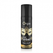 Съедобный гель Dual Vibe Pina Colada с эффектом вибрации и вкусом коктейля пина колада - 15 мл. - ORGIE - купить с доставкой во Владимире
