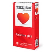Презервативы Masculan Sensitive plus - 10 шт. - Masculan - купить с доставкой во Владимире