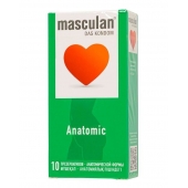 Презервативы анатомической формы Masculan Anatomic - 10 шт. - Masculan - купить с доставкой во Владимире