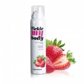 Массажная хрустящая пенка Tickle My Body Strawberry с ароматом клубники - 150 мл. - Love to Love - купить с доставкой во Владимире