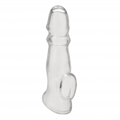 Прозрачная насадка для пениса Girthy Penis Enhancing Sleeve Extension - 17,1 см. - BlueLine - во Владимире купить с доставкой