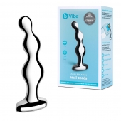 Стальной анальный фаллоимитатор для простаты Stainless Steel Anal Beads - 13 см. - b-Vibe - во Владимире купить с доставкой